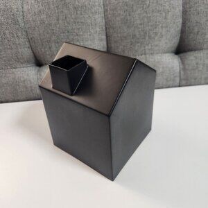 Umbra Square Casa Tissue Box Cover - House Shape Black